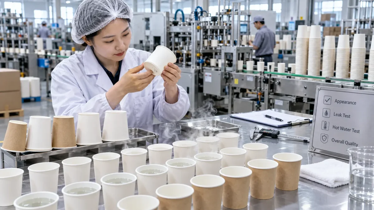 Paper Cup Quality Control & Testing: Factory QC, Real Test Data & Buyer Guide