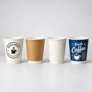 Water-Based Aqueous Coating Double Wall Paper Cups Manufacturer