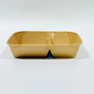 contenitore alimentare da asporto rettangolare in carta a 1080ml 2 scomparti