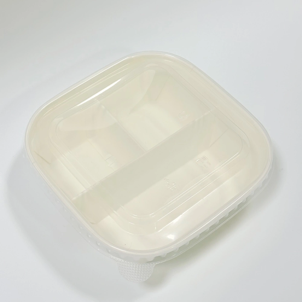 contenitore per dessert in carta diviso a 900ml scomparti per alimenti da asporto
