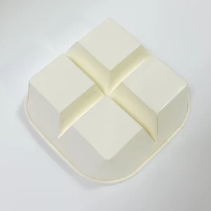 scatola per dessert e snack in carta kraft e bianca a 900ml scomparti  4