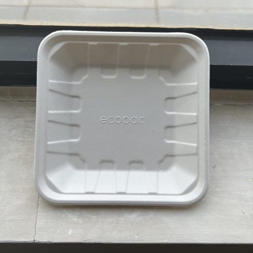 small square paper plates